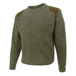 Hoggs Of Fife Melrose Hunting Pullover - Marled Green