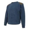Hoggs Of Fife Melrose Hunting Pullover - Marled Navy