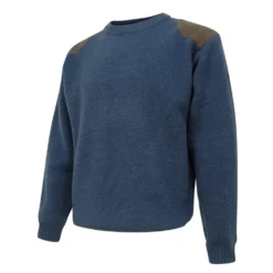 Hoggs Of Fife Melrose Hunting Pullover - Marled Navy