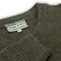 Hoggs Of Fife Melrose V-Neck Hunting Pullover - Dark Loden -Apparel Series Shop SWEHOGMELVNEDAL