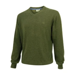 Hoggs Of Fife Stirling Long Sleeved Pullover - Olive