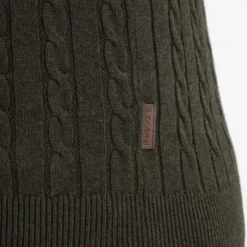 Schoffel Cotton Cashmere Cable 1/4 Zip Jumper - Loden -Apparel Series Shop SWESCHCCC014LOD 2