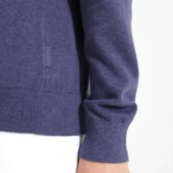 Schoffel Ladies Polperro Pima 1/4 Zip Sweater - French Navy -Apparel Series Shop SWESCHLADPOLFRN