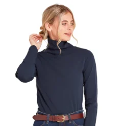 Schoffel Ladies Rosedale Roll Neck - Navy -Apparel Series Shop SWESCHLADROSNAV 2
