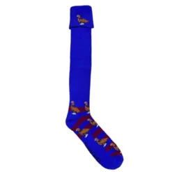 Shuttlesocks Grouse Shooting Walking Socks - Royal Blue/Maroon
