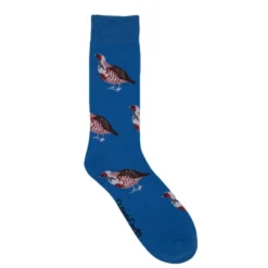 Shuttlesocks Partridge Crew Socks - Blue