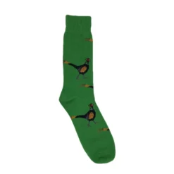 Shuttlesocks Pheasant Crew Socks - Green