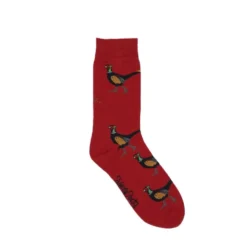 Shuttlesocks Pheasant Crew Socks - Red