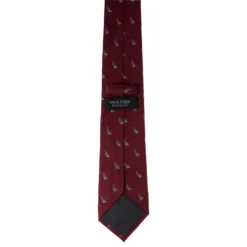 Jack Pyke Partridge Silk Tie - Burgundy -Apparel Series Shop TIEPYKSILPARBURONE2