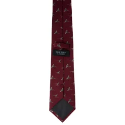 Jack Pyke Pheasant Silk Tie - Burgundy -Apparel Series Shop TIEPYKSILPHEBURONE2