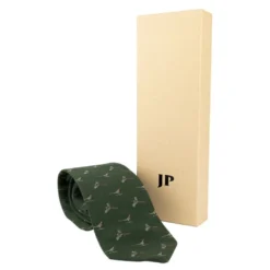 Jack Pyke Pheasant Silk Tie - Green -Apparel Series Shop TIEPYKSILPHEGREONE4