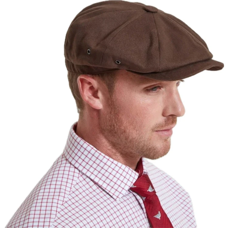 Schoffel Beeley Bakerboy Cap - Dark Brown 1 Schoffel Beeley Bakerboy Cap - Dark Brown