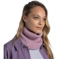 Buff Norval Knitted Neck Gaiter - Pansy