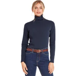 Schoffel Ladies Rosedale Roll Neck - Navy