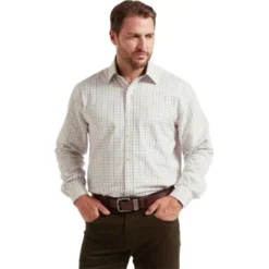 Schoffel Burnham Tattersall Shirt - Moss Tattersall
