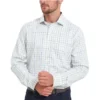 Schoffel Mens Wells Tailored Shirt - Green/Navy/Brown Check