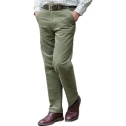 Hoggs Of Fife Monarch II Moleskin Jeans - Lovat