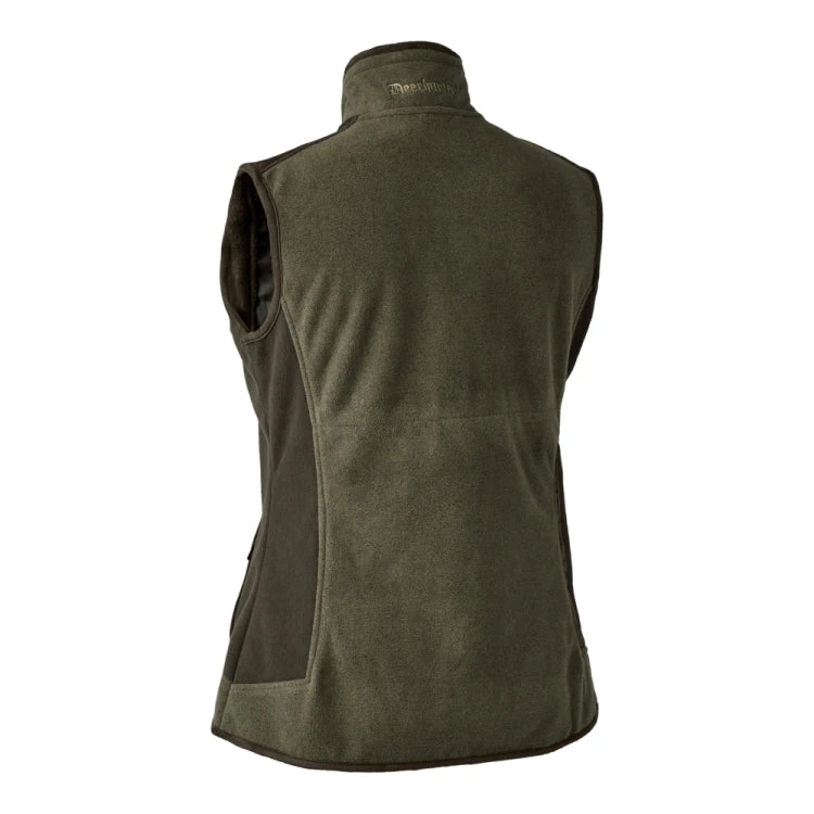 Deerhunter Ladies Pam Bonded Fleece Waistcoat - Graphite Green Melange 2 Deerhunter Ladies Pam Bonded Fleece Waistcoat - Graphite Green Melange - Image 2