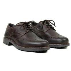 Hoggs Of Fife Inverurie Country Brogue Shoes - Waxy Brown