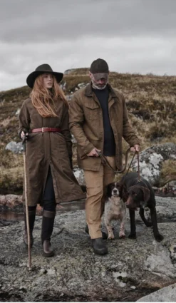 Hoggs Of Fife Ladies Struther Long Length Riding Coat - Sage -Apparel Series Shop riding